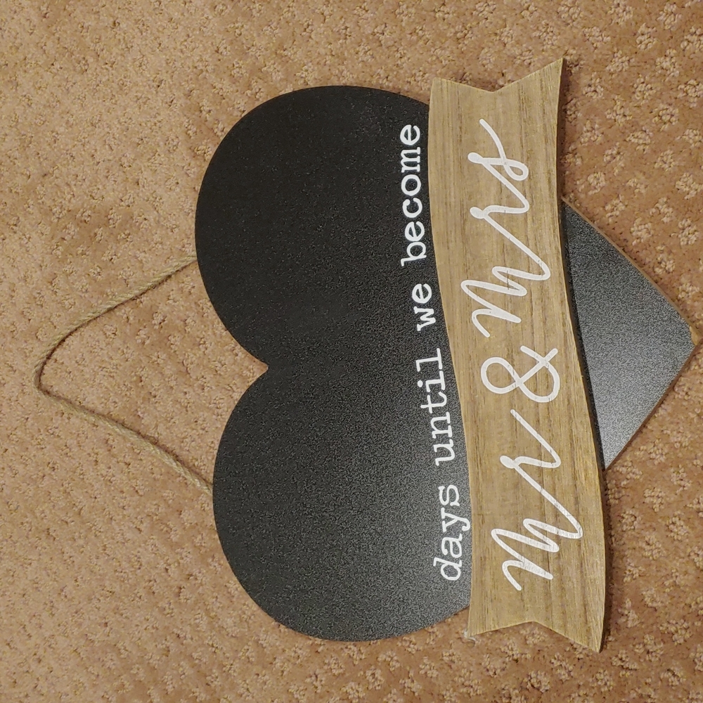 Wedding Countdown chalkboard Sign